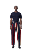 Men Aso-Oke Pants (Blue/Wine)