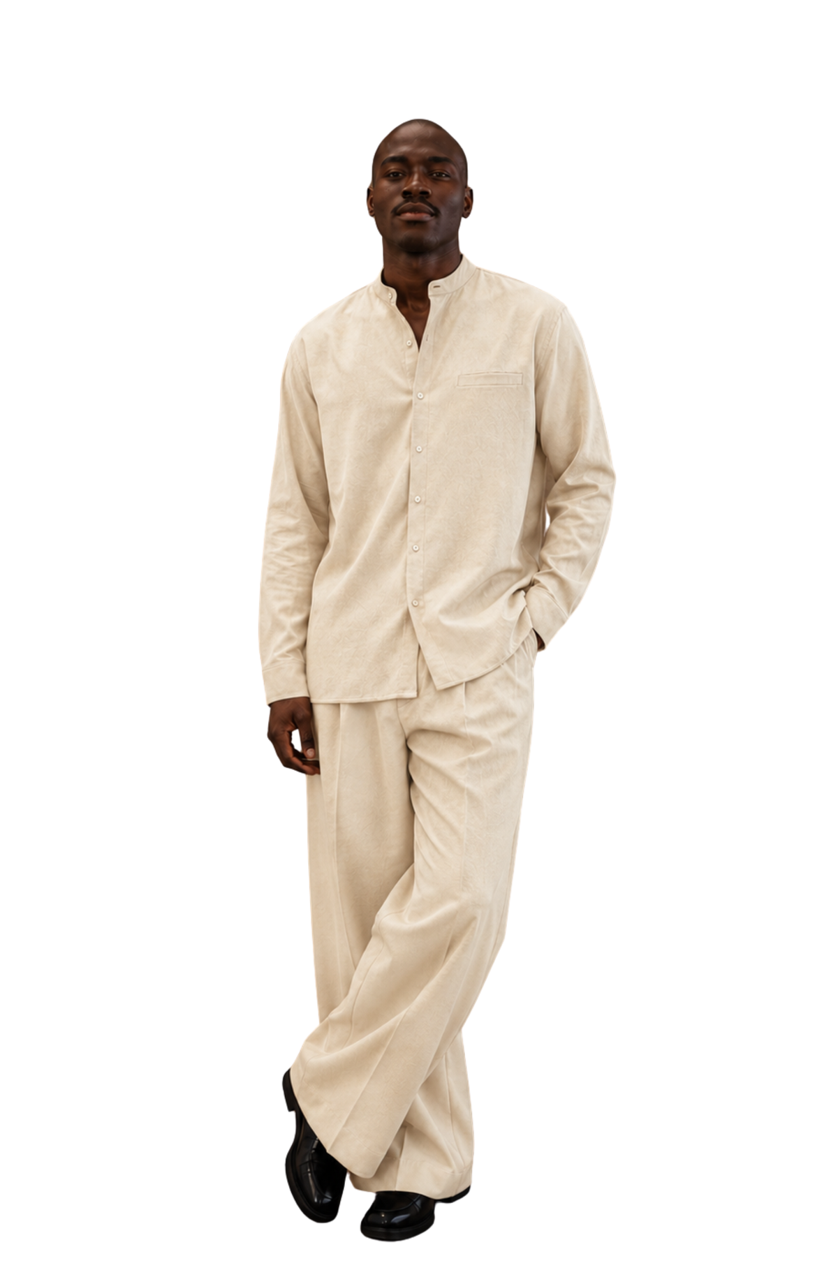 Men Linen Set (Beige)