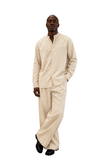 Men Linen Set (Beige)