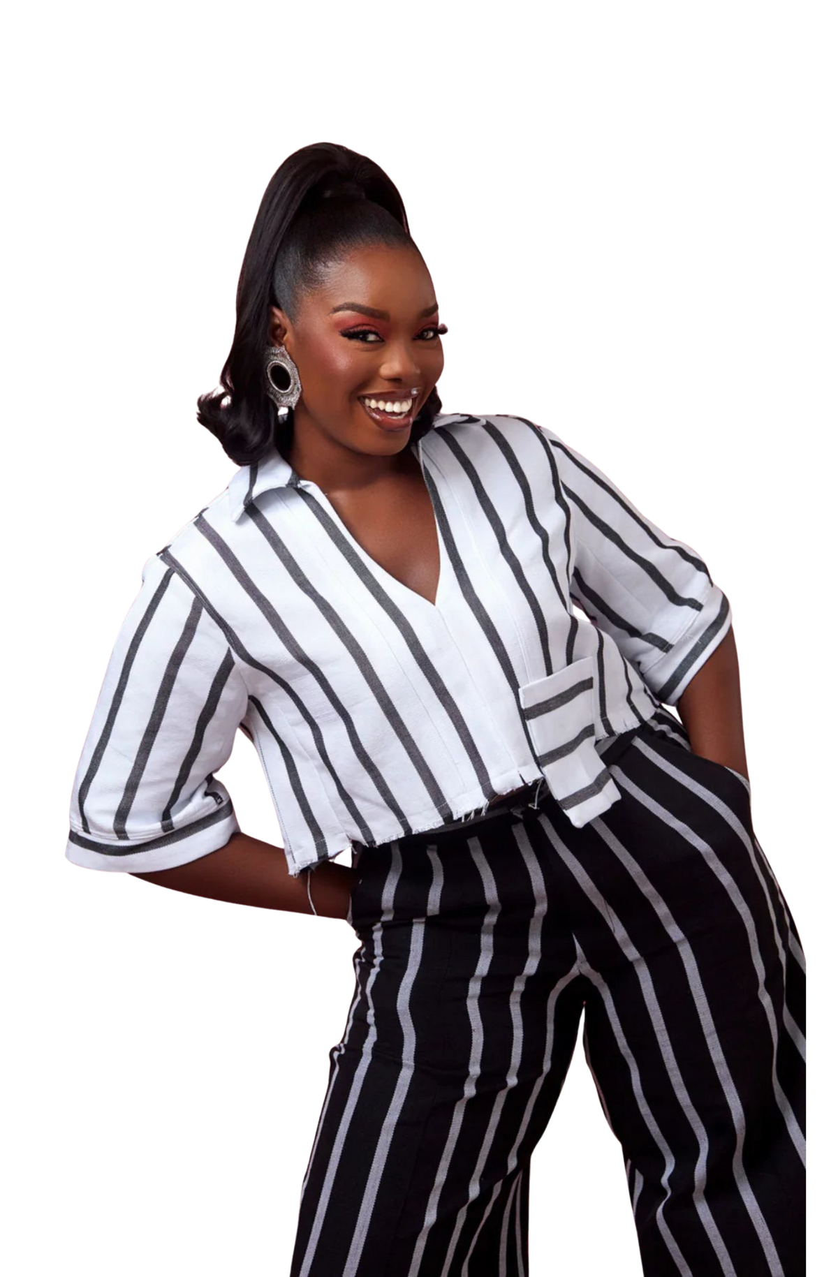 Monochrome Crop Top