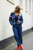 Patchwork Jacket (Dark Blue)