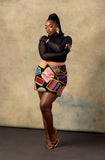 Patchwork Mini Skirt