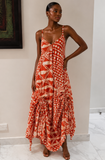 Reema Sleeveless Dress (Orange)