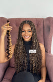 Boho Beach Wave Human Braiding Hair (Chocolate Caramel)