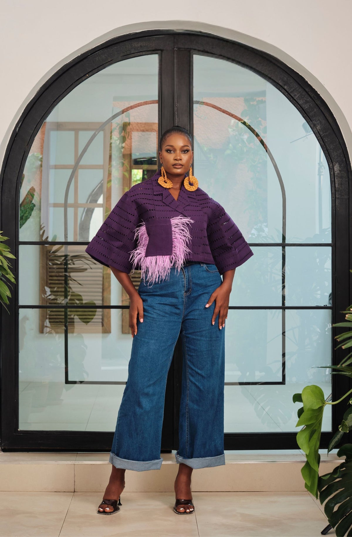 Crop Jacket (Purple)