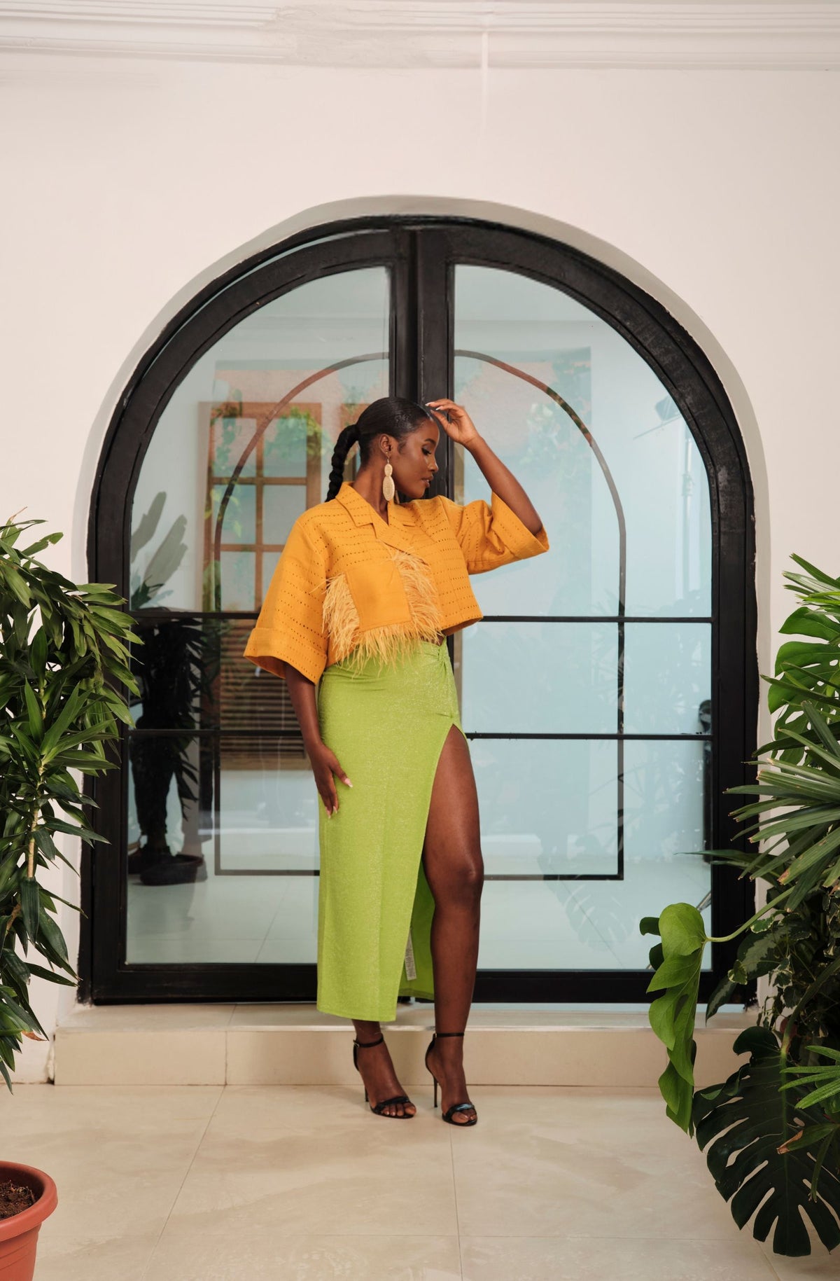 Crop Jacket (Mustard)