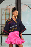 Crop Jacket (Navy)