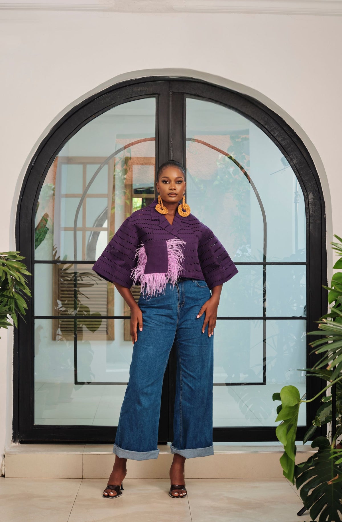 Crop Jacket (Purple)