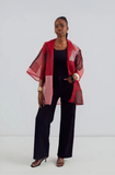 Athena Organza Shirt (Red)