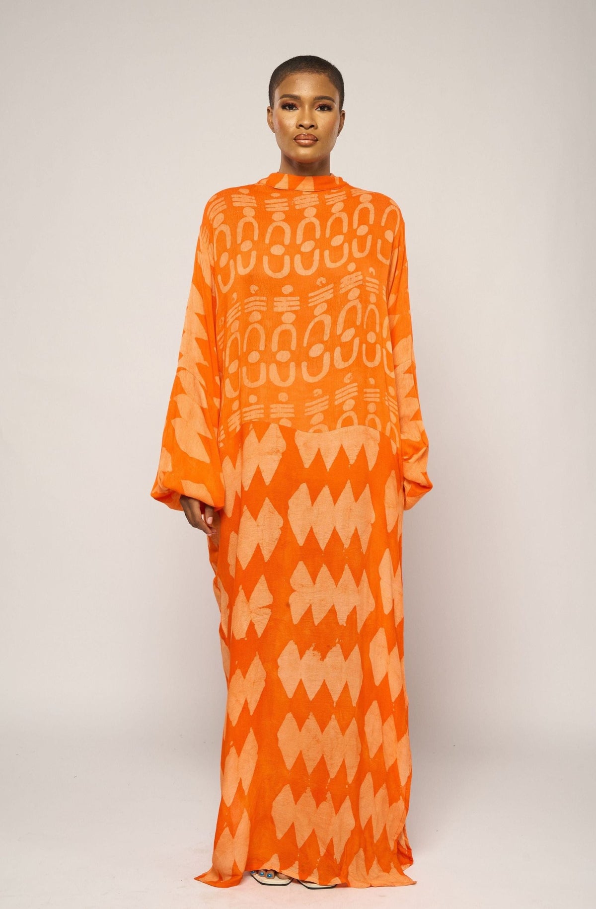 Orange Slip Dress