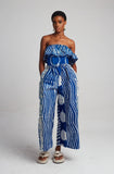 Blue Wide Leg Culottes