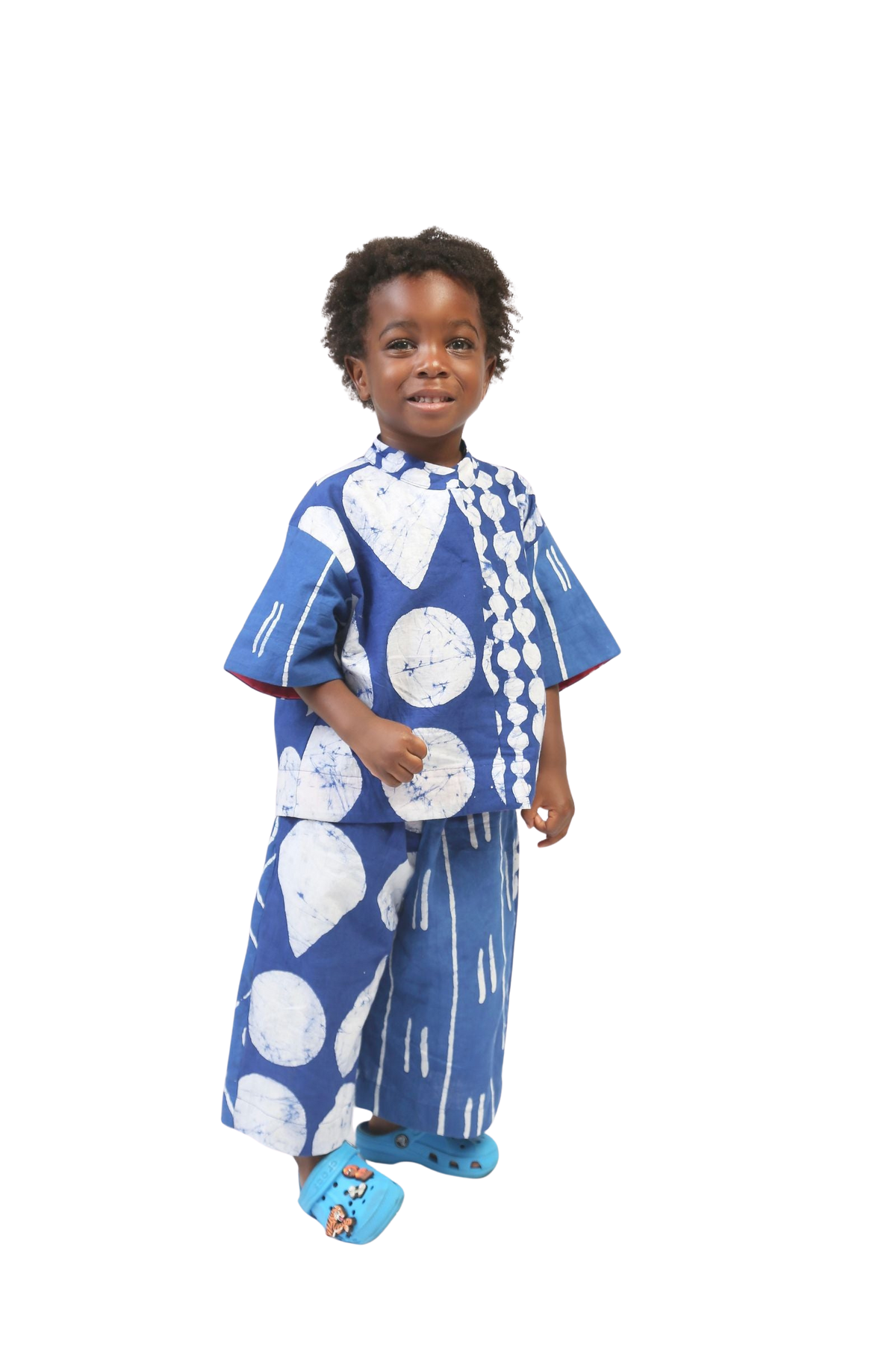Kids Blue and White Shirt