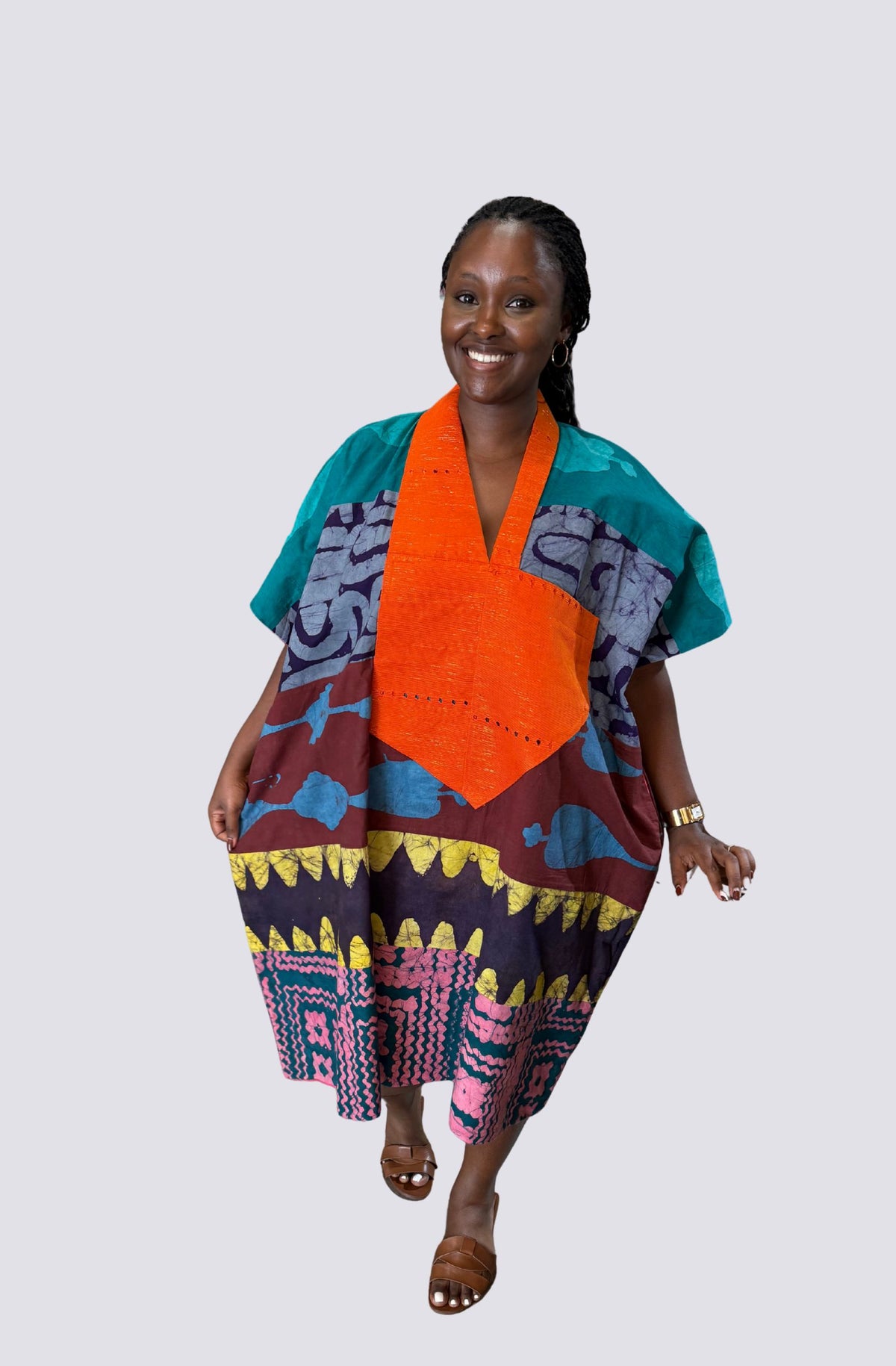 Mini Agbada (Orange)