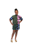 Kids Dark Multicolour Shirt