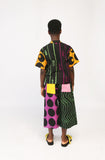 Kids Blue and Black Leg Culottes