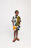 Kids Green and Orange Shorts