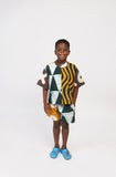 Kids Green and Orange Shorts