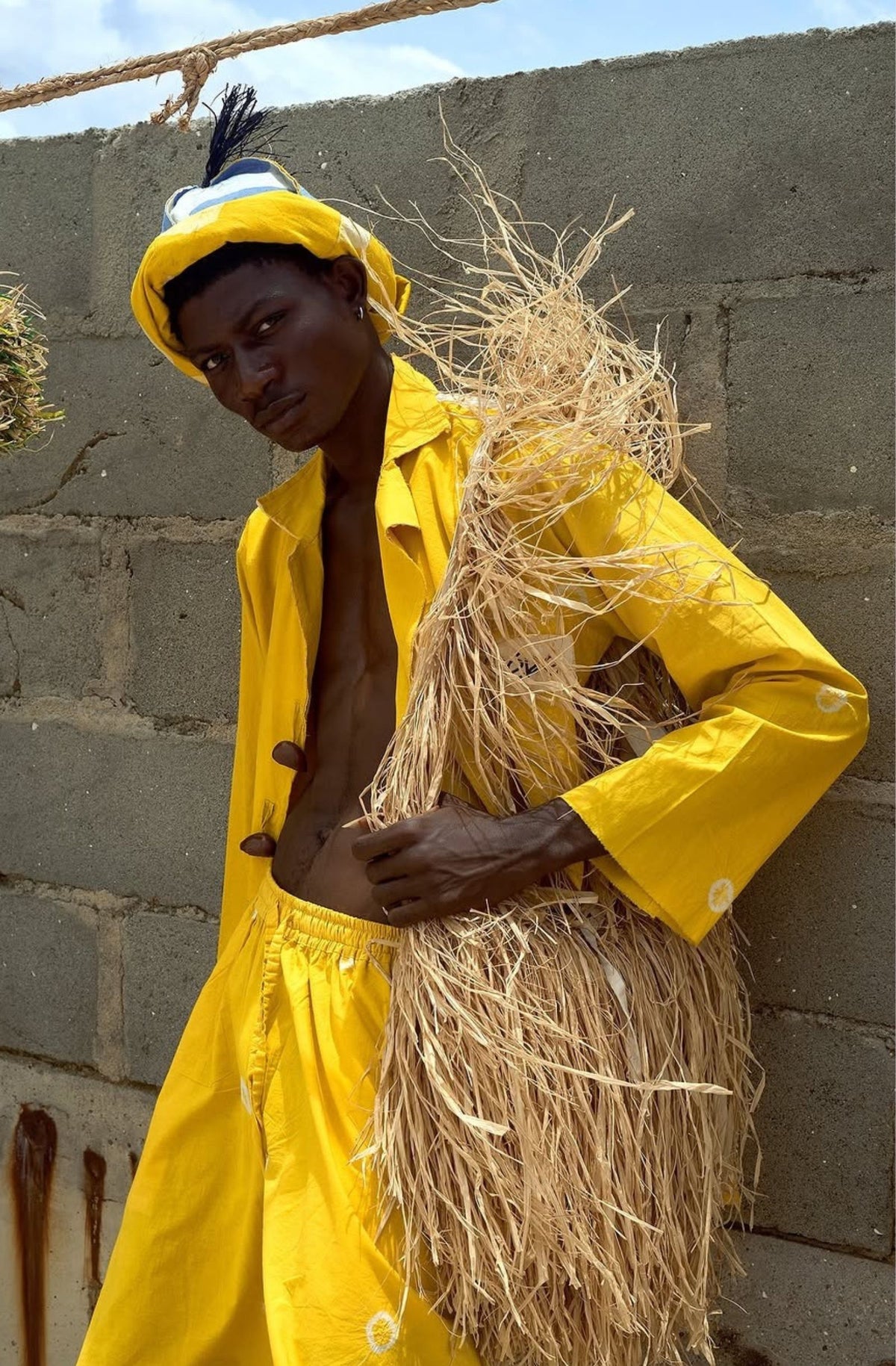 Bo Tie Dye Pants (Yellow)