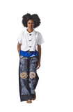 Ndaham Patched Linen top