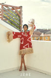 Straw Mini Dress