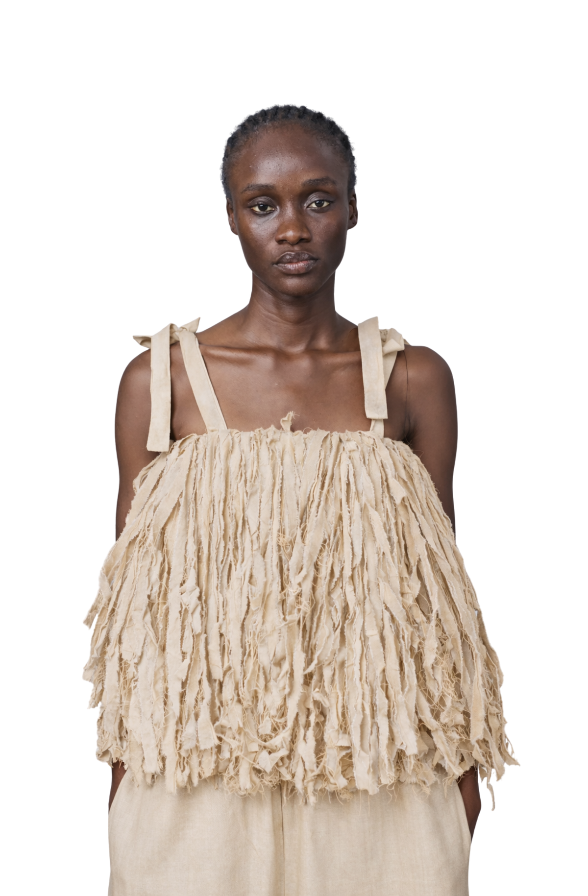 Temi PomPom Top (Beige)