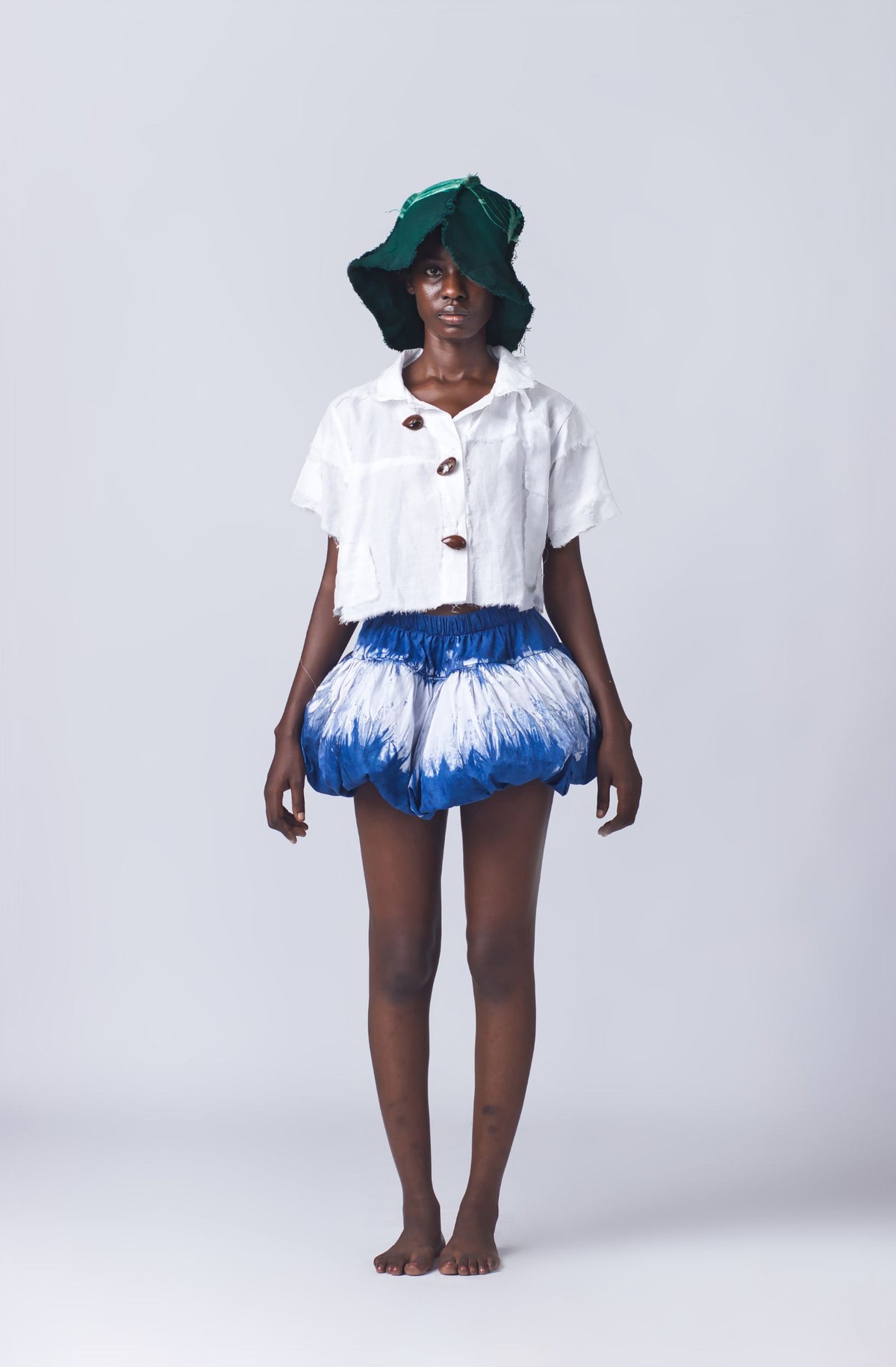 Ndaham Patched Linen top