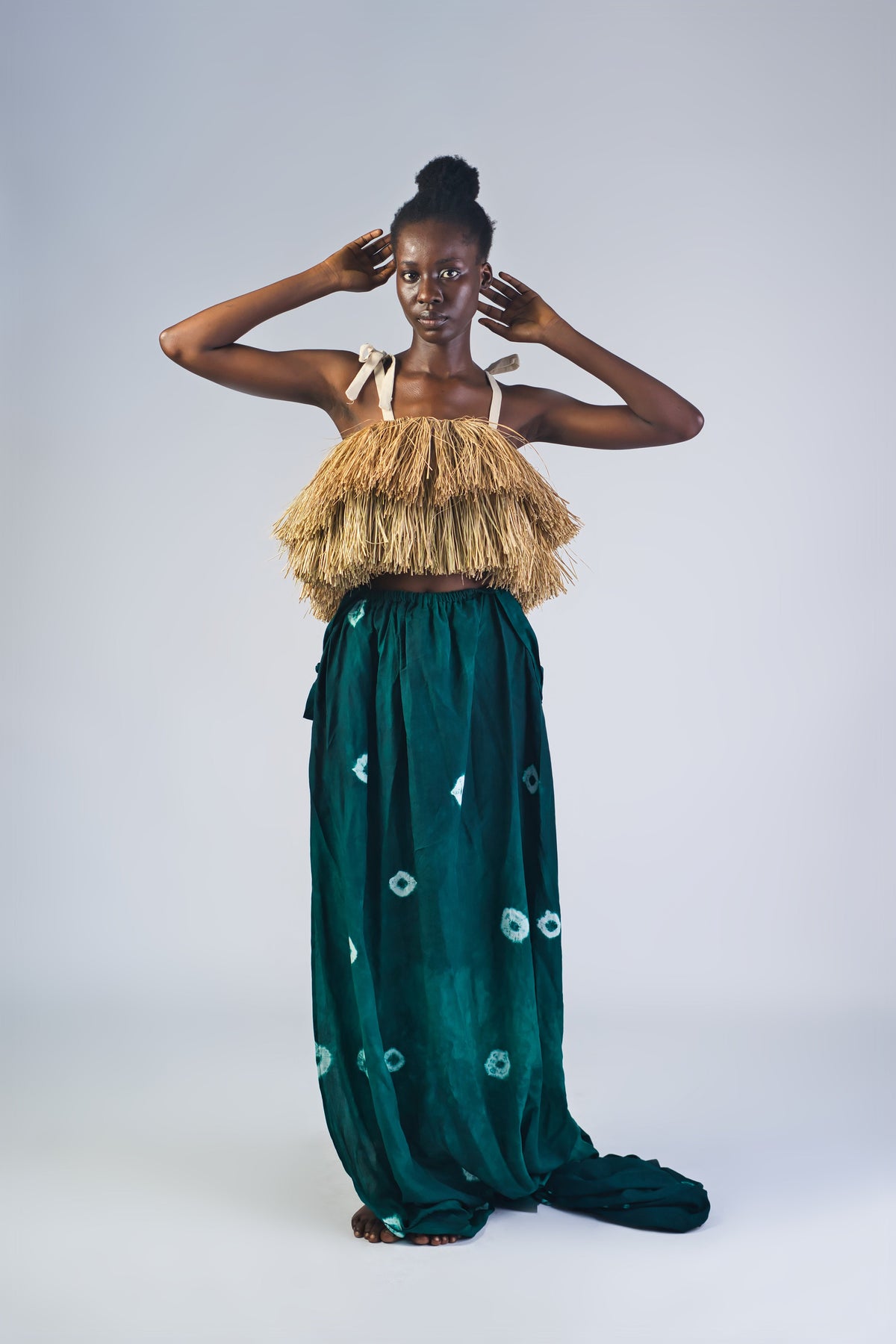 Akom Raffia Sleeveless Top
