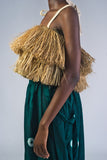 Akom Raffia Sleeveless Top