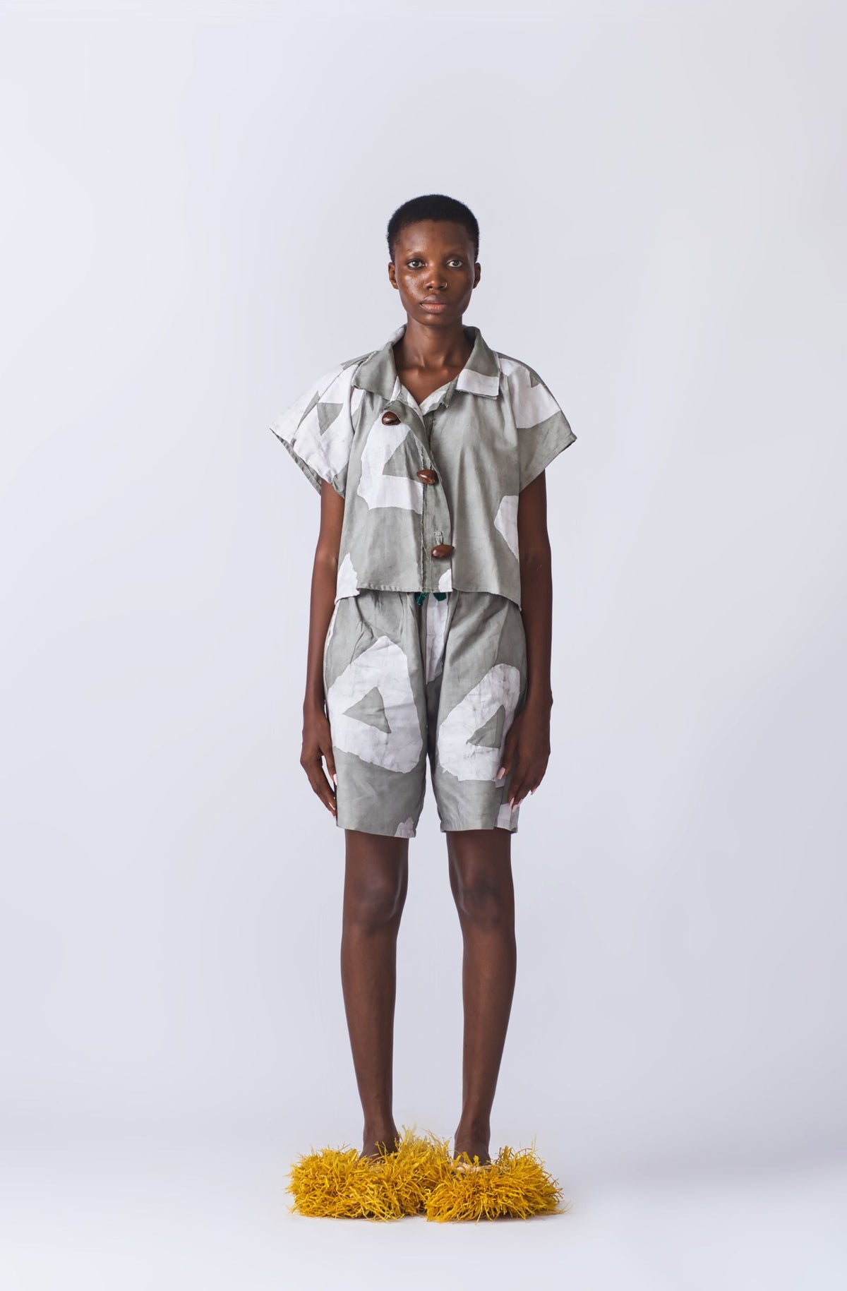 Seed of Heritage Batik Shirt (Grey)