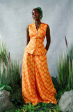 Icon Print Linen Pants