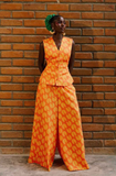 Icon Print Linen Pants