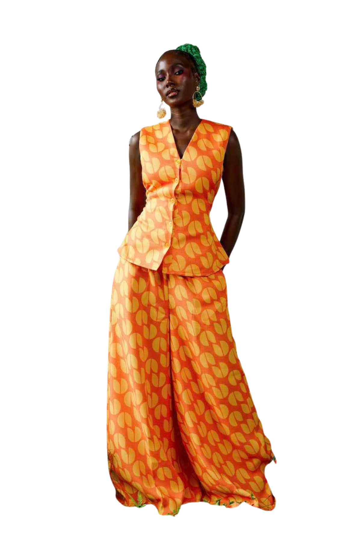 Icon Print Linen Pants