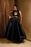 Maxi Bubble Skirt (Black)