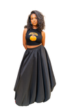 Maxi Bubble Skirt (Black)