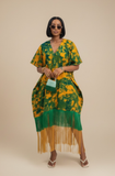 Double-Layered Fringe Kaftan