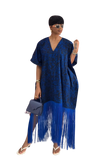 V-Neck Fringe Kaftan