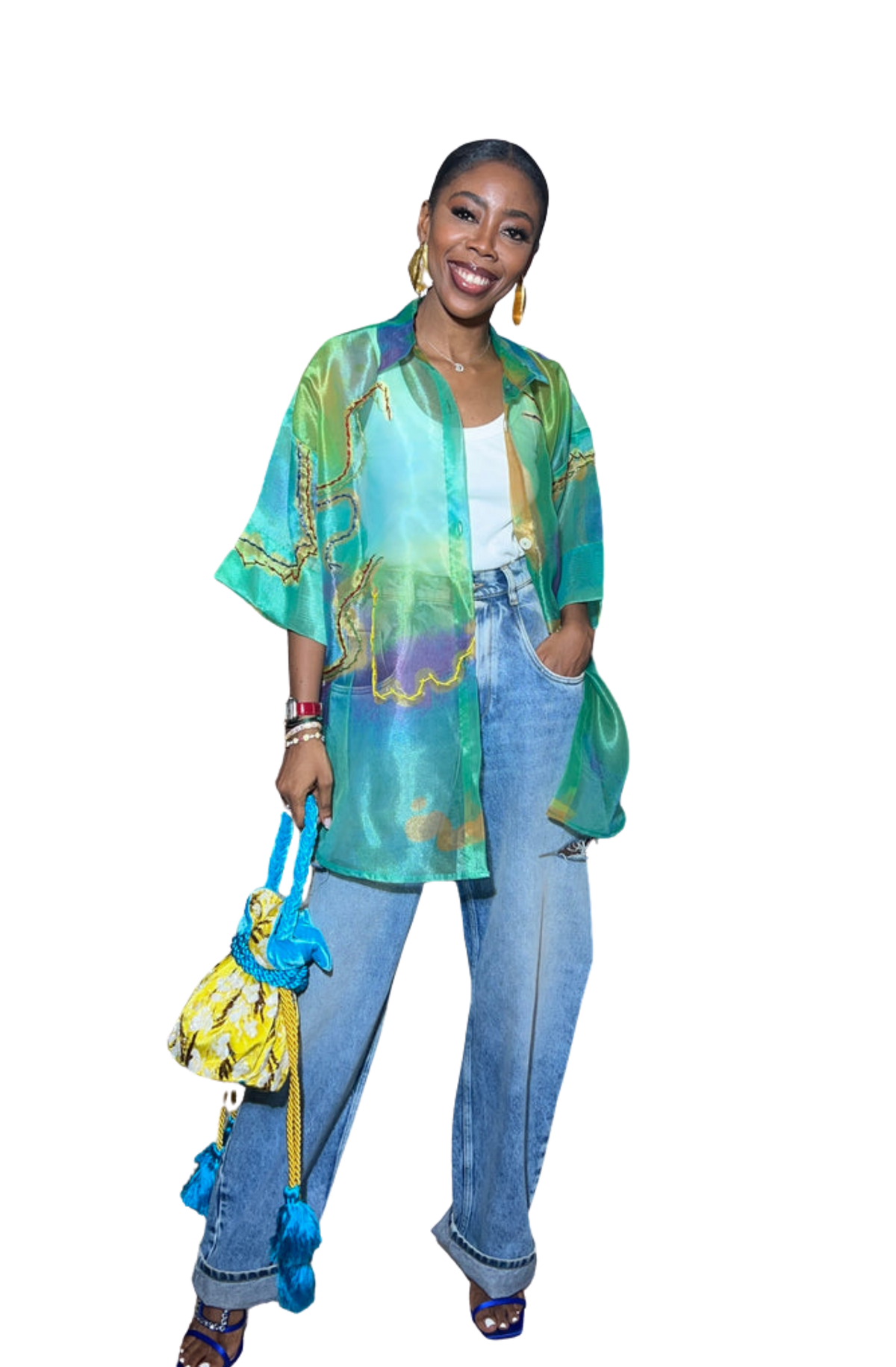 Organza Beaded Shirt