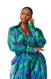Silk Wrist-Beaded Shirt (Green)