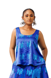 Sleeveless Silk Top