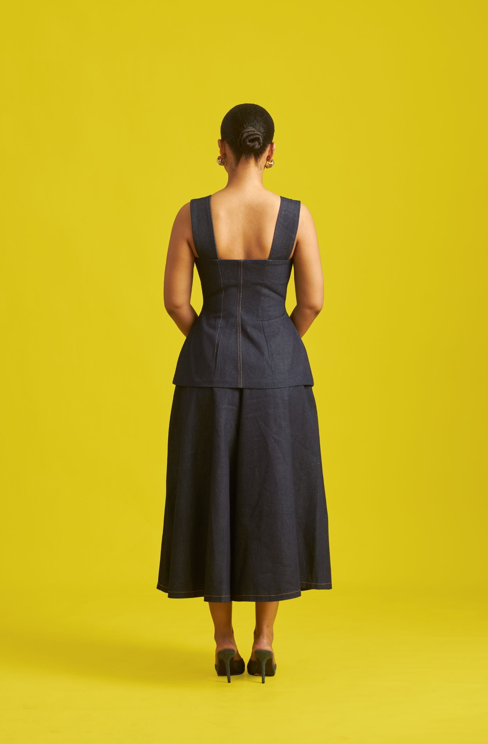 Asma Denim Top