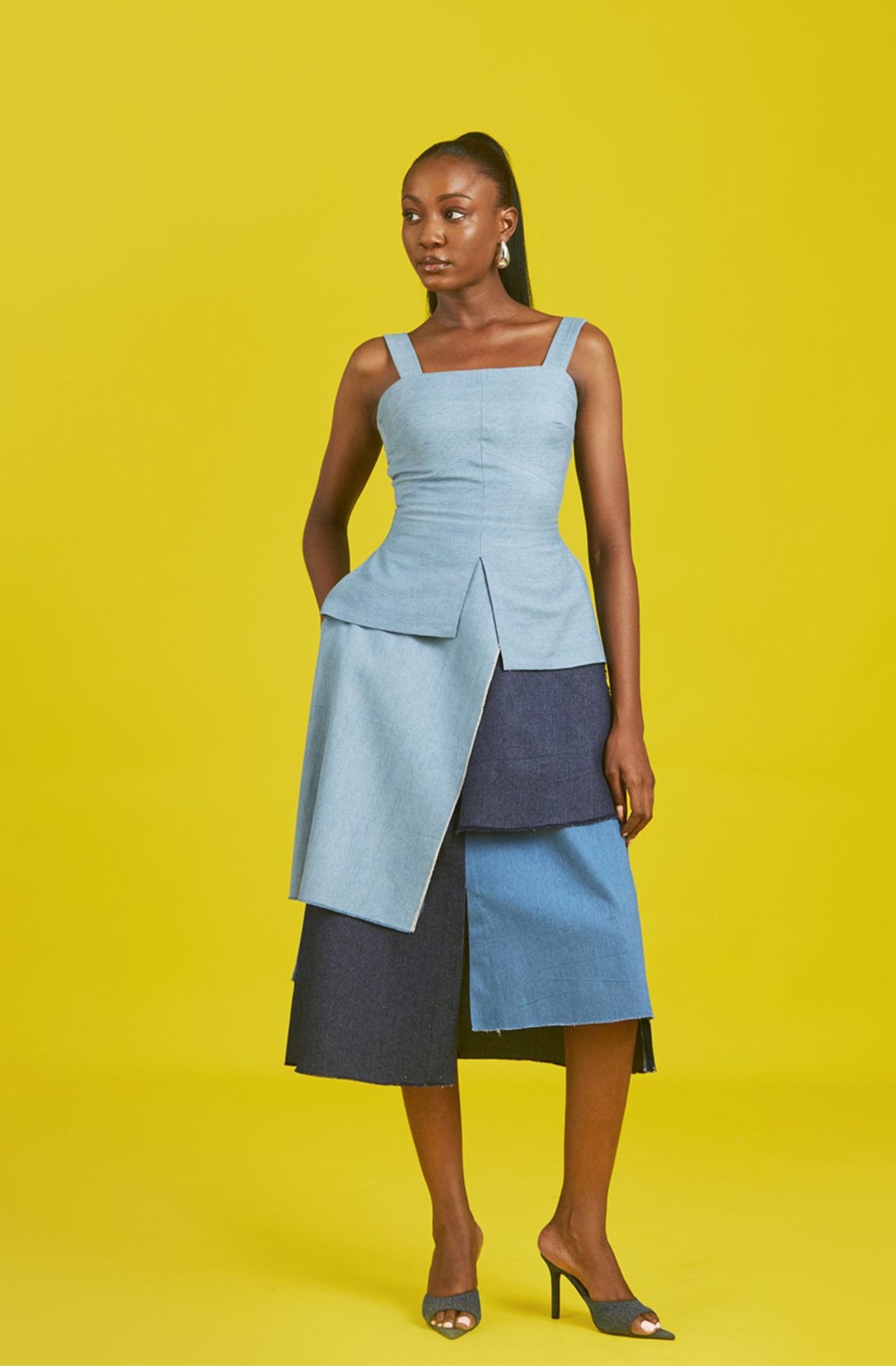 Tola denim skirt