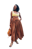 Fifi Maxi Skirt (Brown)