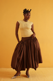 Fifi Maxi Skirt (Brown)