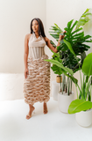 Omoye Draped Corset Dress