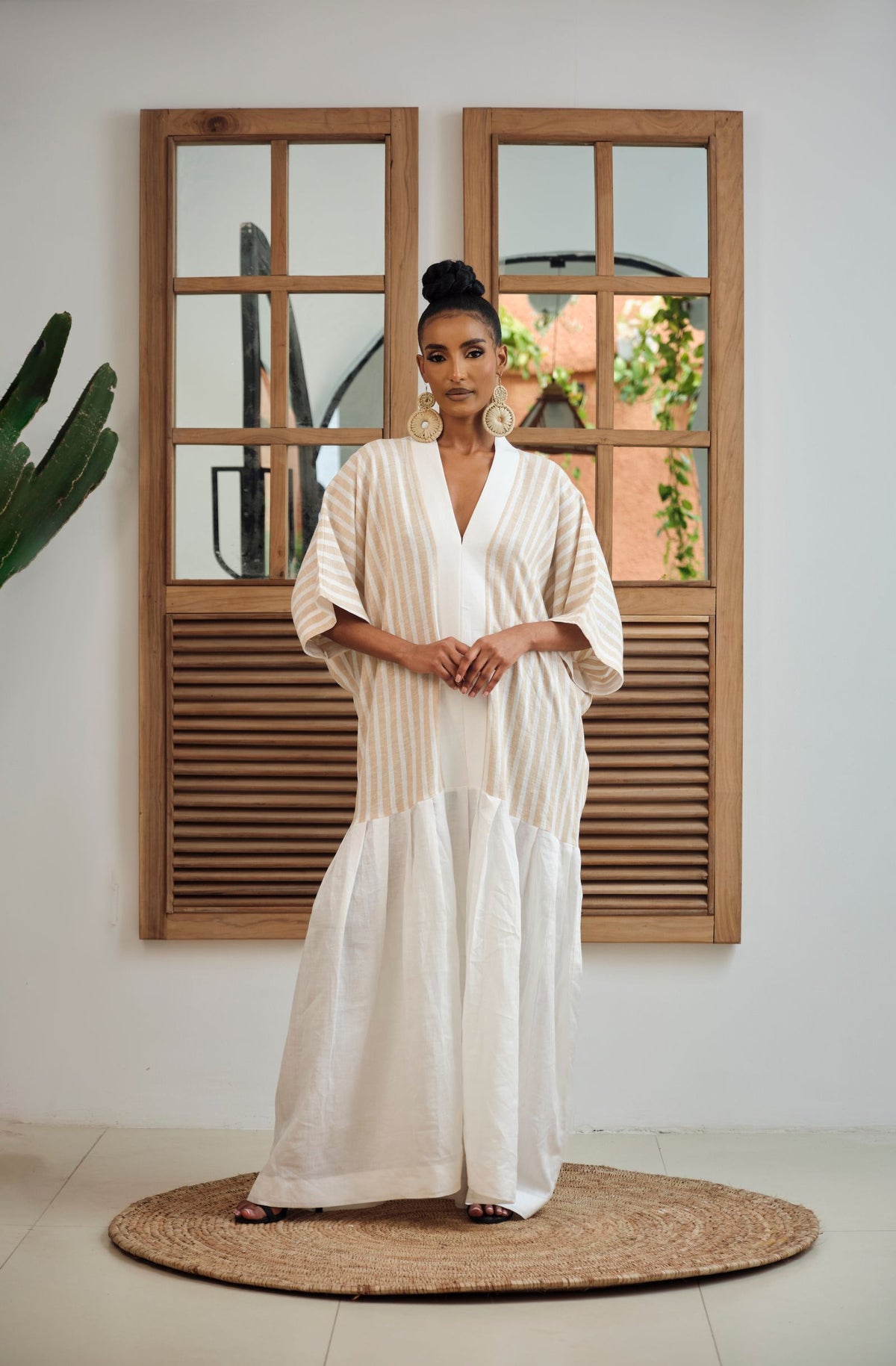 Dani Kaftan (Beige Stripe)