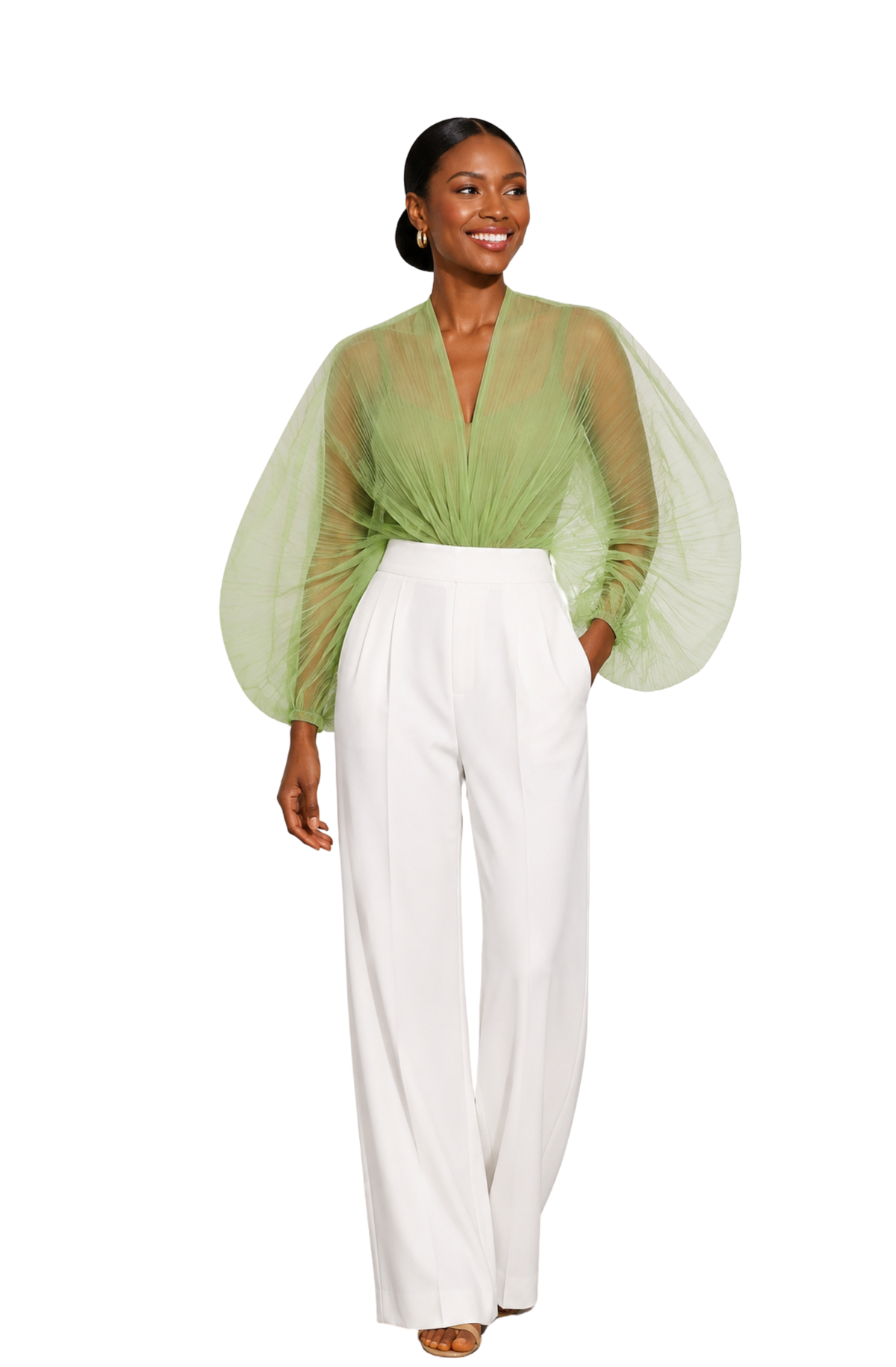 Jellyfish Pleats Top