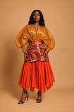 Jellyfish Pleats Top (Orange)