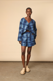 Flare Lounge Shorts Set (Checkerbox)
