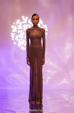 Iris Mesh Dress Indigo