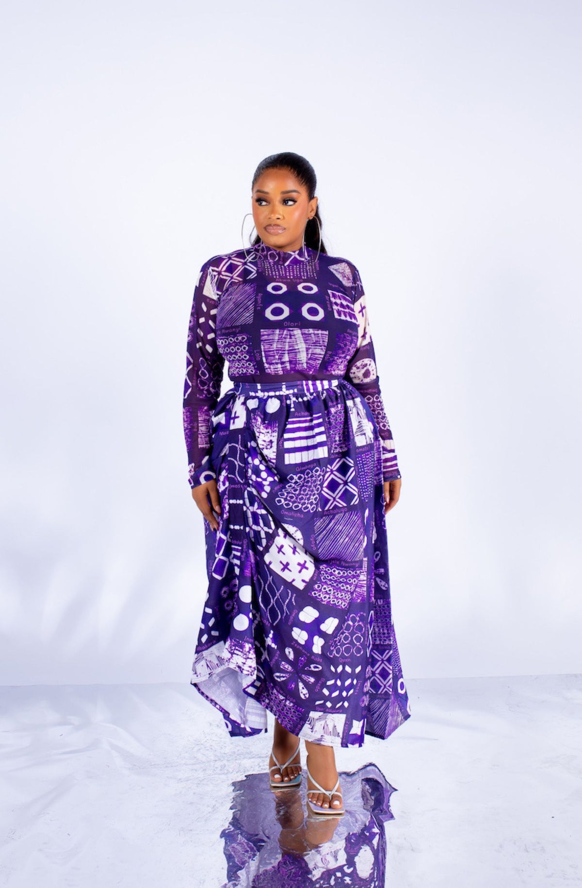 Imose Skirt Set In (Purple)